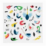 Vector-set-isolates-with-cute-birds-scandinavian-style Medium Glasses Cloth (2 Sides) Front