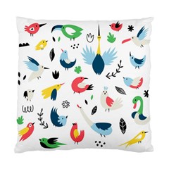 Vector-set-isolates-with-cute-birds-scandinavian-style Standard Cushion Case (one Side)