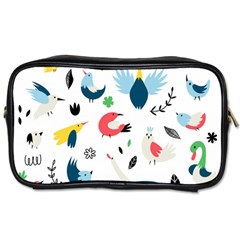 Vector-set-isolates-with-cute-birds-scandinavian-style Toiletries Bag (one Side)