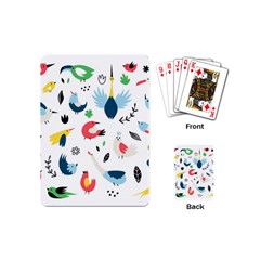 Vector-set-isolates-with-cute-birds-scandinavian-style Playing Cards Single Design (mini)