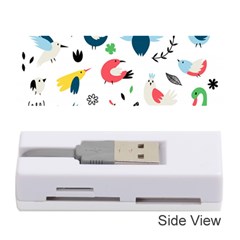 Vector-set-isolates-with-cute-birds-scandinavian-style Memory Card Reader (stick)