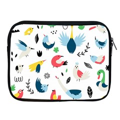 Vector-set-isolates-with-cute-birds-scandinavian-style Apple Ipad 2/3/4 Zipper Cases