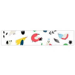 Vector-set-isolates-with-cute-birds-scandinavian-style Small Flano Scarf