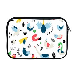 Vector-set-isolates-with-cute-birds-scandinavian-style Apple Macbook Pro 17  Zipper Case by Jancukart