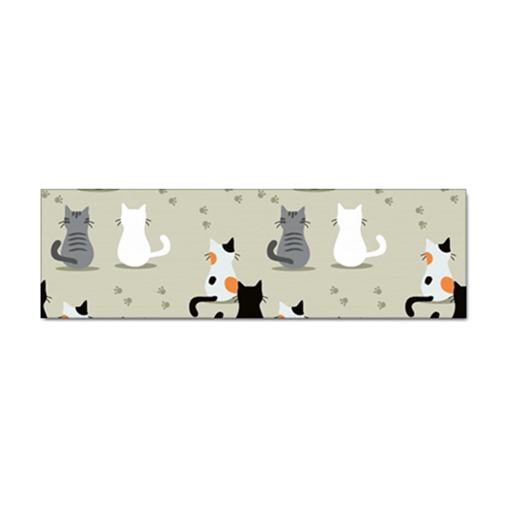 Cute-cat-seamless-pattern Sticker Bumper (10 pack)