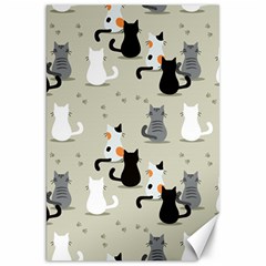 Cute-cat-seamless-pattern Canvas 20  X 30 