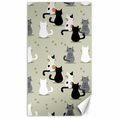 Cute-cat-seamless-pattern Canvas 40  X 72  by Jancukart