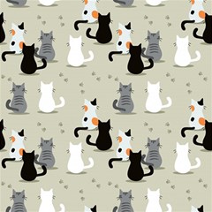 Cute-cat-seamless-pattern Play Mat (rectangle) by Jancukart