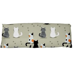 Cute-cat-seamless-pattern Body Pillow Case (dakimakura)