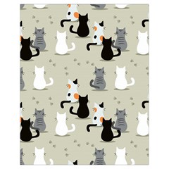 Cute-cat-seamless-pattern Drawstring Bag (small)