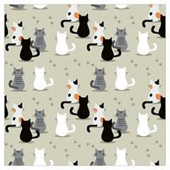 Cute-cat-seamless-pattern Lightweight Scarf 