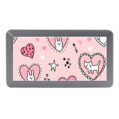 Cartoon-cute-valentines-day-doodle-heart-love-flower-seamless-pattern-vector Memory Card Reader (mini)