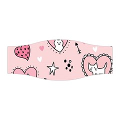 Cartoon-cute-valentines-day-doodle-heart-love-flower-seamless-pattern-vector Stretchable Headband