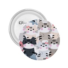 Cute-cat-couple-seamless-pattern-cartoon 2 25  Buttons