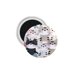 Cute-cat-couple-seamless-pattern-cartoon 1 75  Magnets