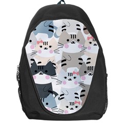 Cute-cat-couple-seamless-pattern-cartoon Backpack Bag