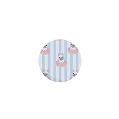 French-bulldog-dog-seamless-pattern 1  Mini Buttons