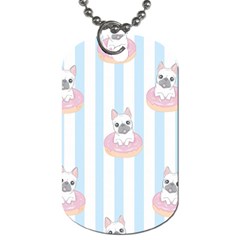 French-bulldog-dog-seamless-pattern Dog Tag (one Side)