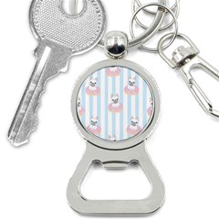 French-bulldog-dog-seamless-pattern Bottle Opener Key Chain