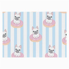 French-bulldog-dog-seamless-pattern Large Glasses Cloth (2 Sides)