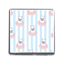 French-bulldog-dog-seamless-pattern Memory Card Reader (square 5 Slot)