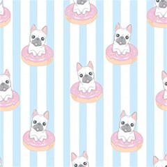 French-bulldog-dog-seamless-pattern Play Mat (square) by Jancukart