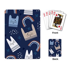 Colorful-cute-cats-seamless-pattern Playing Cards Single Design (rectangle)