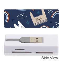 Colorful-cute-cats-seamless-pattern Memory Card Reader (stick)