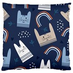 Colorful-cute-cats-seamless-pattern Standard Flano Cushion Case (Two Sides) Front