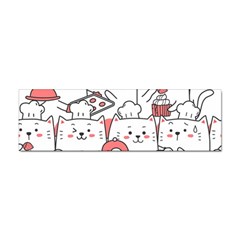 Cute-cat-chef-cooking-seamless-pattern-cartoon Sticker (bumper) by Jancukart