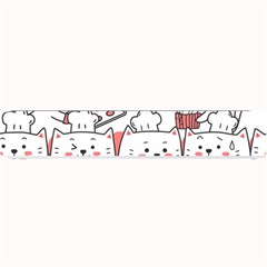 Cute-cat-chef-cooking-seamless-pattern-cartoon Small Bar Mat by Jancukart