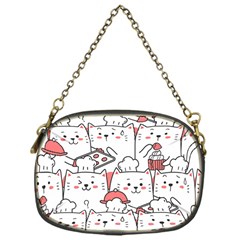 Cute-cat-chef-cooking-seamless-pattern-cartoon Chain Purse (one Side)