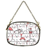 Cute-cat-chef-cooking-seamless-pattern-cartoon Chain Purse (One Side) Front