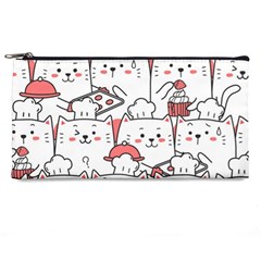 Cute-cat-chef-cooking-seamless-pattern-cartoon Pencil Case