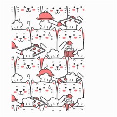 Cute-cat-chef-cooking-seamless-pattern-cartoon Small Garden Flag (two Sides) by Jancukart