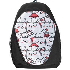 Cute-cat-chef-cooking-seamless-pattern-cartoon Backpack Bag