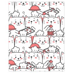 Cute-cat-chef-cooking-seamless-pattern-cartoon Drawstring Bag (small)