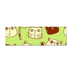 Cute-hand-drawn-cat-seamless-pattern Sticker (bumper)