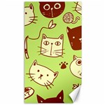 Cute-hand-drawn-cat-seamless-pattern Canvas 40  x 72  39.28 x69.23  Canvas - 1