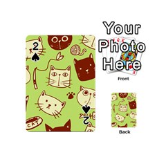 Cute-hand-drawn-cat-seamless-pattern Playing Cards 54 Designs (mini)