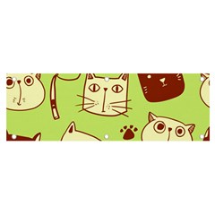 Cute-hand-drawn-cat-seamless-pattern Banner And Sign 6  X 2 