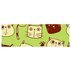 Cute-hand-drawn-cat-seamless-pattern Banner And Sign 12  X 4  by Jancukart