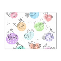 Cartoon-bird-cute-doodle-bird Sticker A4 (10 Pack) by Jancukart