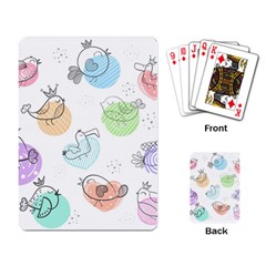 Cartoon-bird-cute-doodle-bird Playing Cards Single Design (rectangle)