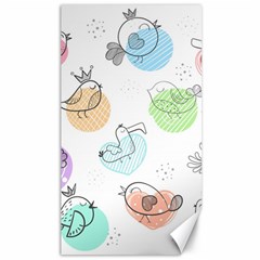 Cartoon-bird-cute-doodle-bird Canvas 40  X 72 