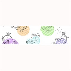 Cartoon-bird-cute-doodle-bird Large Bar Mat