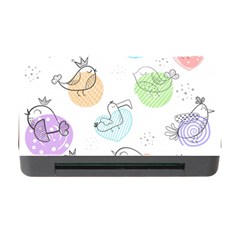 Cartoon-bird-cute-doodle-bird Memory Card Reader With Cf by Jancukart