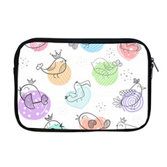 Cartoon-bird-cute-doodle-bird Apple Macbook Pro 17  Zipper Case