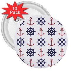 Nautical-seamless-pattern 3  Buttons (10 Pack)  by Jancukart