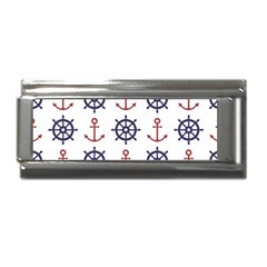 Nautical-seamless-pattern Superlink Italian Charm (9mm)